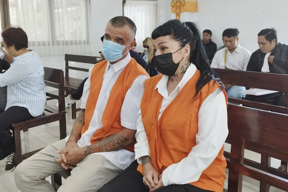 Argentine Woman British Man on Trial for Cocaine Smuggling in Bali