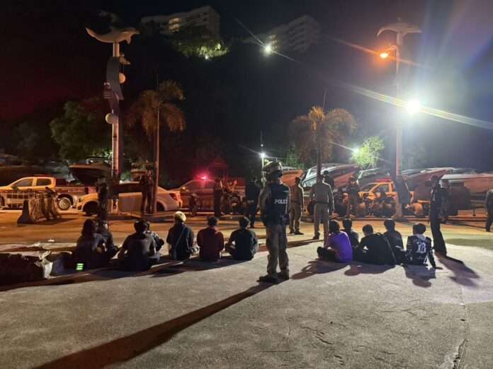 Armed Foreign Gang Busted by Pattaya Police Near Tourist Hub