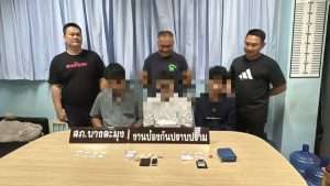 Thai Police Arrest 3 Dealers Seize Drugs in Banglamung
