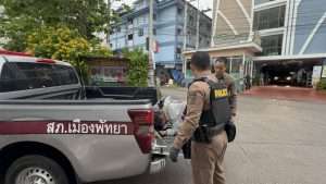 Pattaya Locals Catch Bike Thief Faking Drunken Act