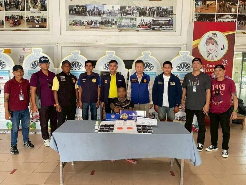 Phuket Police Raid Nets 3500 Meth Pills Suspect Arrested in Boxers