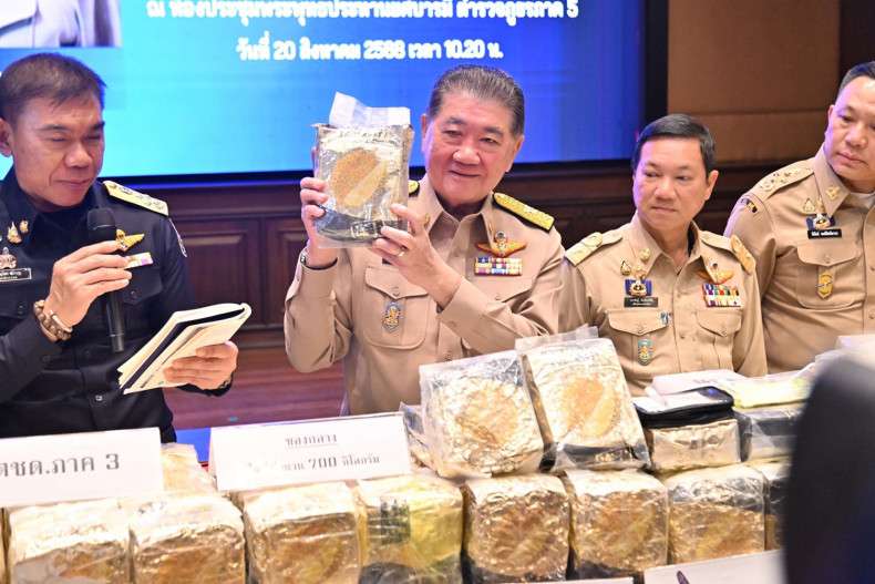 Chiang Mai Police Seize 700kg of Meth Bound for Taiwan